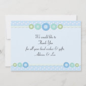 Aankondiging geboorte baby jongen (Achterkant)