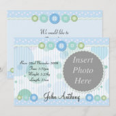 Aankondiging geboorte baby jongen (Voorkant / Achterkant)