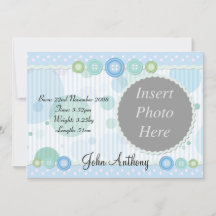 Aankondiging geboorte baby jongen