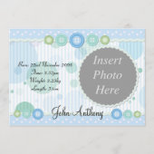 Aankondiging geboorte baby jongen (Voorkant)