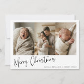 Aankondiging Geboorte Baby Kerst Multi Foto (Voorkant)