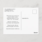 Aankondiging Geboorte Dank Je Foto Collage Briefkaart (Achterkant)