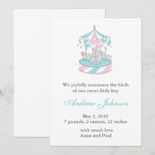 Aankondiging Geboorte - Draaimolen (Voorkant / Achterkant)