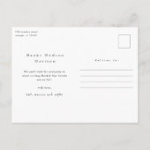 Aankondiging geboorte foto-Collage Baby op moderne Briefkaart (Achterkant)