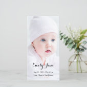 Aankondiging Geboorte - Fotokaarten (Staand voorkant)