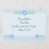 Aankondiging geboorte jongetje (Achterkant)