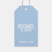 Aankondiging geboorte met aangepaste pasgeboren Ba Cadeaulabel (Achterkant)