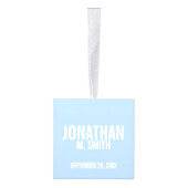 Aankondiging geboorte met aangepaste pasgeboren Ba Ornament (Rechts)