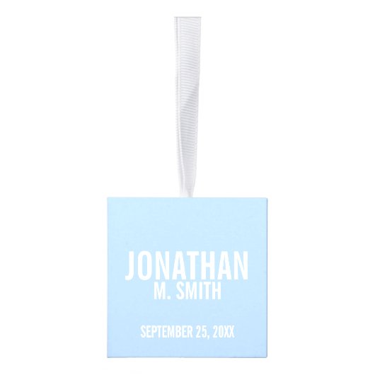 Aankondiging geboorte met aangepaste pasgeboren Ba Ornament (Rechts)