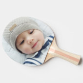 Aankondiging geboorte met aangepaste pasgeboren Ba Tafeltennisbatje (Zijkant)