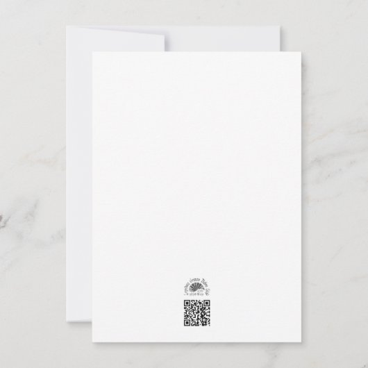 Aankondiging geboorte met baby (Achterkant)