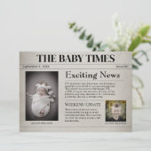 Aankondiging Geboorte Nieuwe Baby (Staand voorkant)