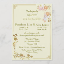 Aankondiging geboorte tweelingbaby's