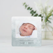 Aankondiging geboorte winterfoto (Staand voorkant)