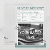 Aankondiging geboortebewijs Baby (Voorkant / Achterkant)