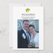 Aankondiging gele Lemon Elopement (Voorkant)