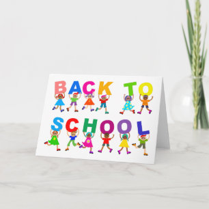 Aankondiging gelukkige kinderen terug naar school