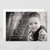 Aankondiging genderneutrale foto-adoptie (Voorkant / Achterkant)