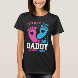 Aankondiging geslacht Hoe het ook gaat Papa's lief T-shirt