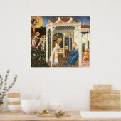 Aankondiging - Giovanni di Paolo Fine Art Poster (Keuken)