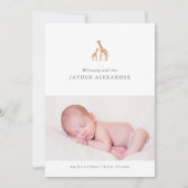 Aankondiging Giraffe Birth (Voorkant)