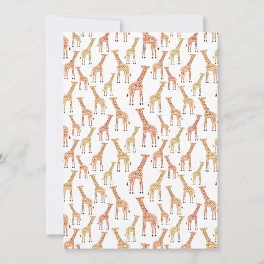 Aankondiging Giraffe Birth (Achterkant)