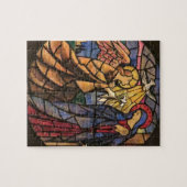 Aankondiging Glas in lood Venster Puzzle Italië Legpuzzel (Horizontaal)