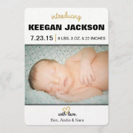 Aankondiging Glitter Gold Birth