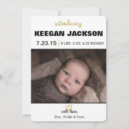 Aankondiging Glitter Gold Birth