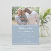 Aankondiging goedkeuring Blauw en witte streep (Staand voorkant)