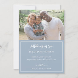 Aankondiging goedkeuring Blauw en witte streep