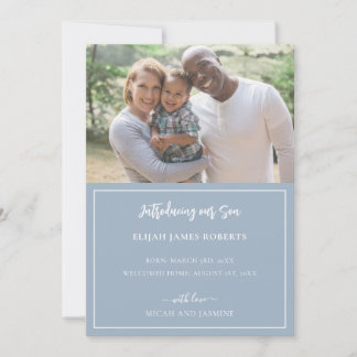 Aankondiging goedkeuring Blauw en witte streep