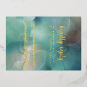 Aankondiging Gold Foil RSVP (Voorkant)