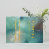 Aankondiging Gold Foil RSVP (Staand Voorkant)