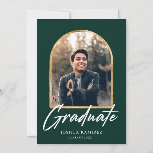 Aankondiging Golden Arch Photo Lijst Afstuderen (Voorkant)