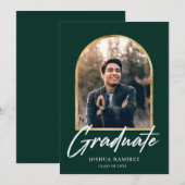 Aankondiging Golden Arch Photo Lijst Afstuderen (Voorkant / Achterkant)