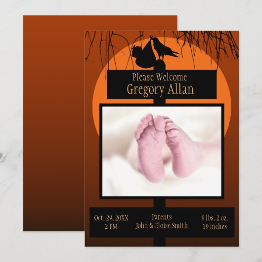 Aankondiging gothic-Horror Birth (Voorkant / Achterkant)