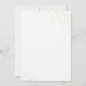 Aankondiging gouden Confetti Afstuderen (Achterkant)