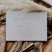 Aankondiging gouden Idyllische kalligrafie