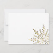 Aankondiging gouden sneeuwvlokken WinterVerloving (Achterkant)