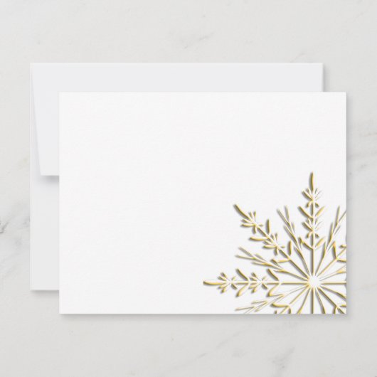 Aankondiging gouden sneeuwvlokken WinterVerloving (Achterkant)