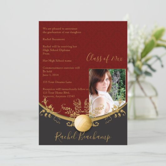 Aankondiging goudvolleybalAfstuderen (Staand voorkant)