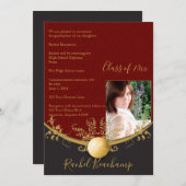 Aankondiging goudvolleybalAfstuderen (Voorkant / Achterkant)