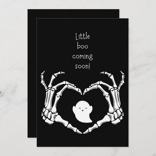 Aankondiging Grappige Zwangerschap Kleine boek kom (Voorkant / Achterkant)