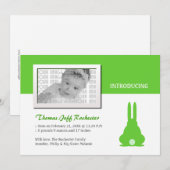 Aankondiging Green Bunny Birth (Voorkant / Achterkant)