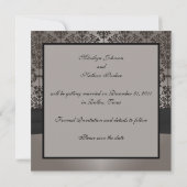 Aankondiging grijs en zwart Verloving (Achterkant)
