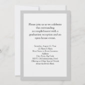 Aankondiging grijs/wit modern Afstuderen (Achterkant)