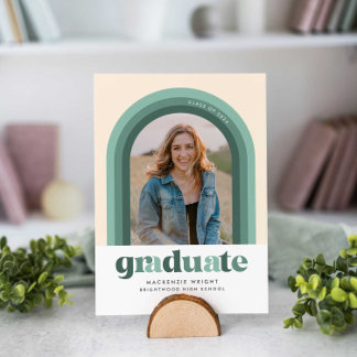 Aankondiging Groen Afstuderen Retro Arch