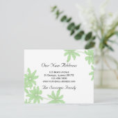 Aankondiging groen dagboek nieuw adres (Staand voorkant)