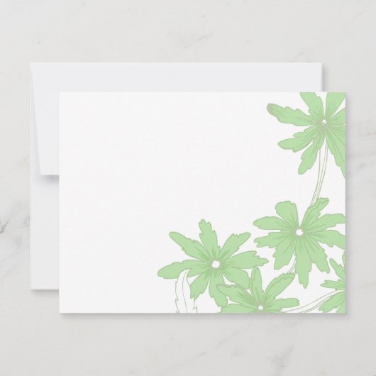 Aankondiging groen dagboek nieuw adres (Achterkant)